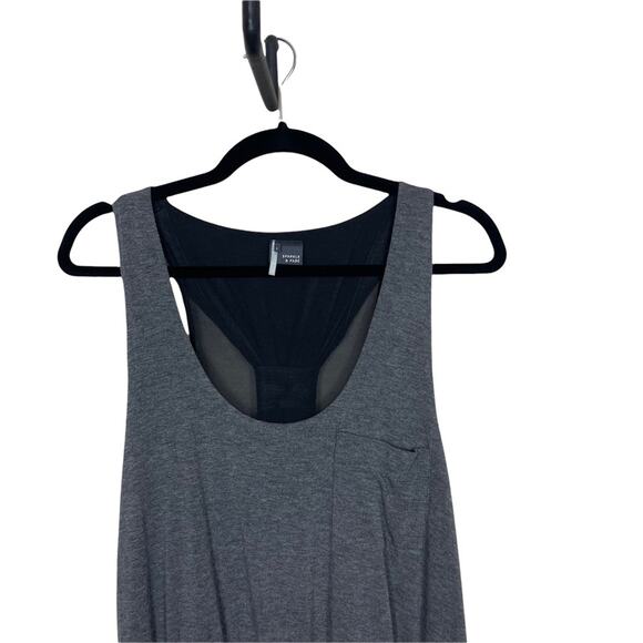 Urban Outfitters Sparkle and Fade Mesh Racerback Knit Mini Dress Gray Size L - Picture 2 of 9